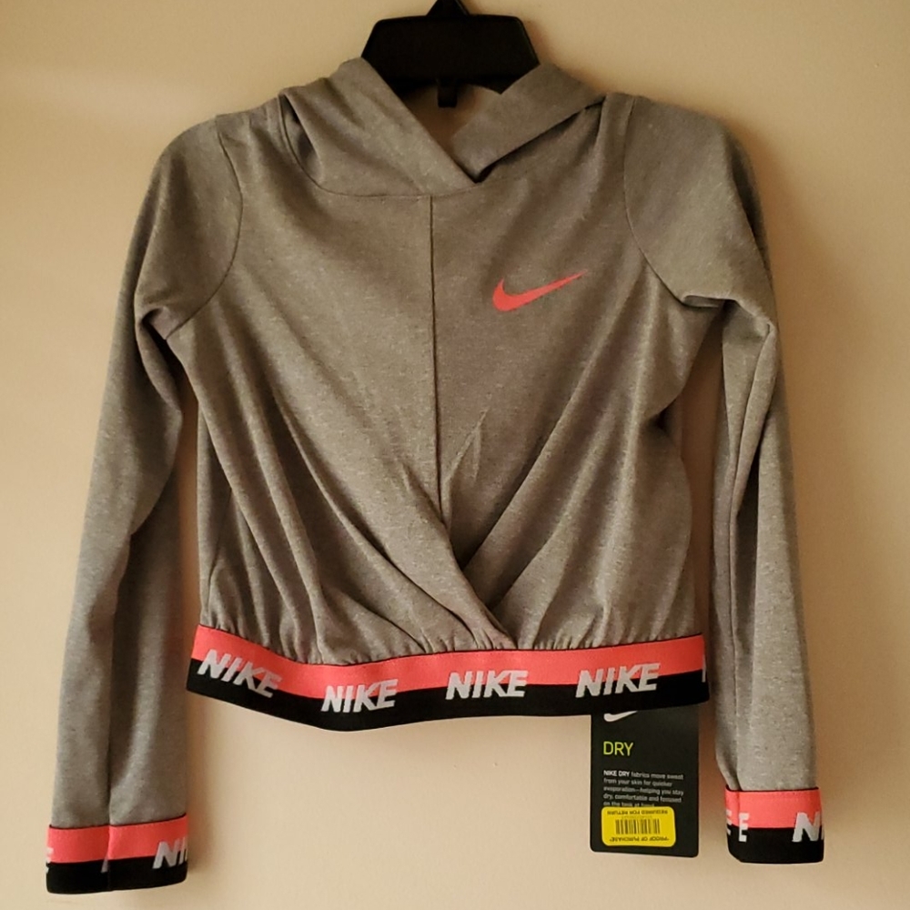 NWT: NIKE Dri-Fit Cropped Hoodie